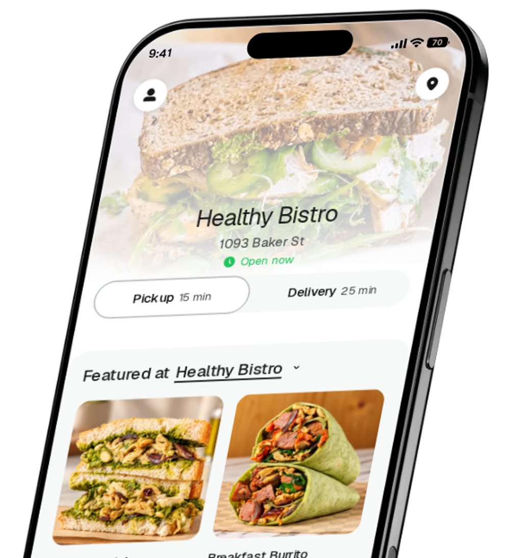 Healthy Bistro app preview