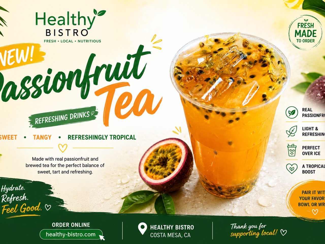 NEW! Passionfruit Tea Refreshment